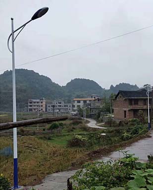 海南瓊海市文水塘村 212套led路燈紀(jì)實(shí)